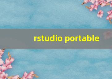 rstudio portable